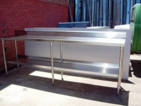 Stainless Steel Table with Bottom Shelf