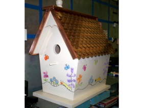 Copper Roof Bird House